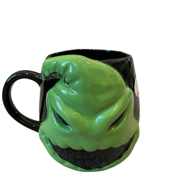 OOGIE BOOGIE Nightmare Before Christmas Jumbo 3D Mug Hand Painted Disney NEW - Picture 1 of 12